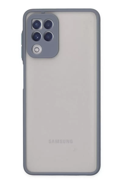 Samsung Galaxy A22 Kılıf Montreal Silikon Kapak - Gri