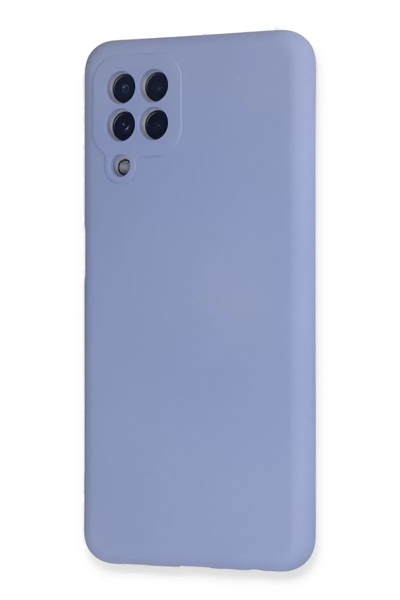 Samsung Galaxy A22 Kılıf Nano içi Kadife Silikon - Lila