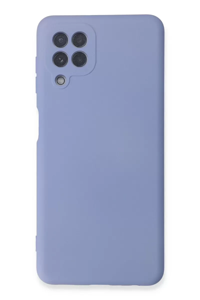 Samsung Galaxy A22 Kılıf Nano içi Kadife Silikon - Lila