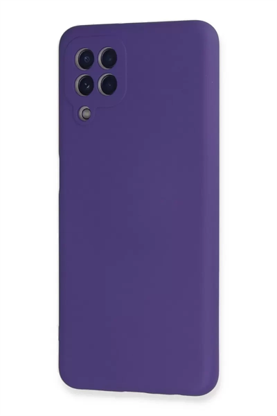 Samsung Galaxy A22 Kılıf Nano içi Kadife Silikon - Mor