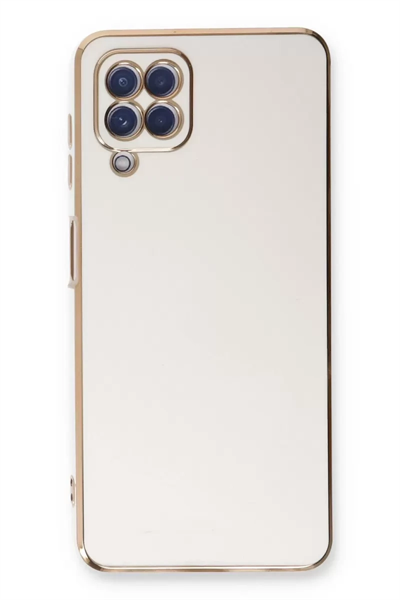Samsung Galaxy A22 Kılıf Volet Silikon - Beyaz