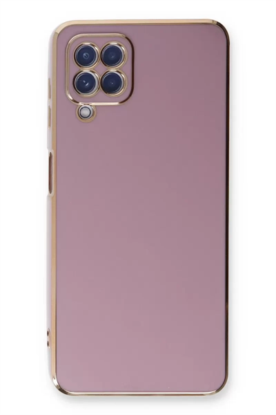 Samsung Galaxy A22 Kılıf Volet Silikon - Mor