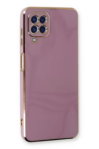 Samsung Galaxy A22 Kılıf Volet Silikon - Mor