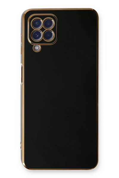 Samsung Galaxy A22 Kılıf Volet Silikon - Siyah
