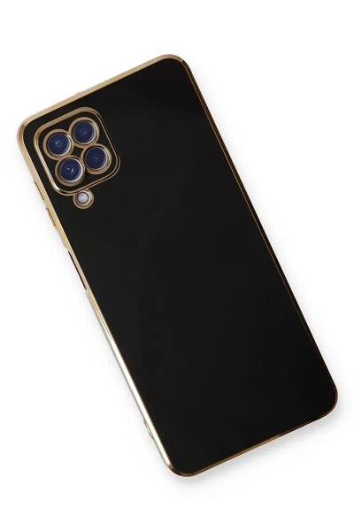 Samsung Galaxy A22 Kılıf Volet Silikon - Siyah