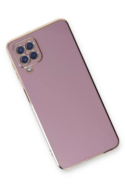 Samsung Galaxy A22 Kılıf Volet Silikon - Mor