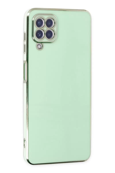 Samsung Galaxy A22 Kılıf Volet Silikon - Açık Yeşil