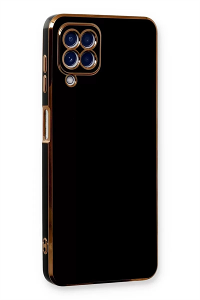 Samsung Galaxy A22 Kılıf Volet Silikon - Siyah