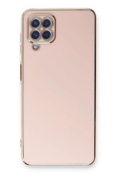 Samsung Galaxy A22 Kılıf Volet Silikon - Pembe