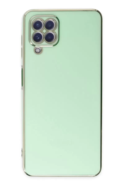 Samsung Galaxy A22 Kılıf Volet Silikon - Açık Yeşil
