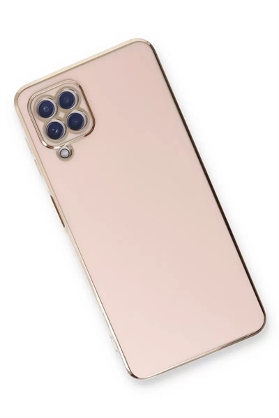 Samsung Galaxy A22 Kılıf Volet Silikon - Pembe