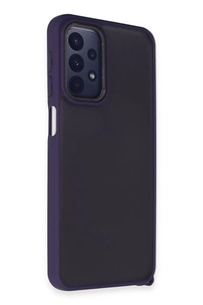 Samsung Galaxy A23 4G Kılıf Elegant Kapak - Derin Mor