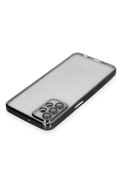 Samsung Galaxy A23 4G Kılıf Lensli Silikon - Siyah