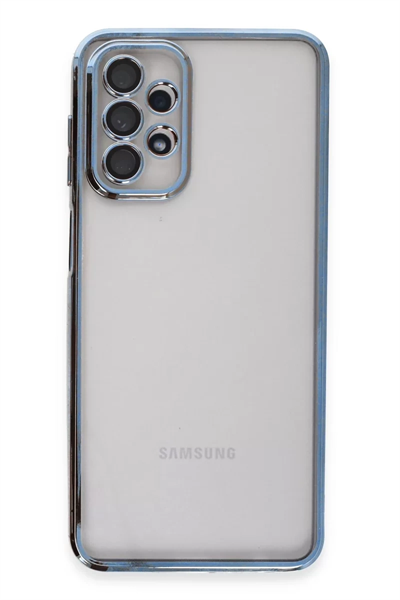 Samsung Galaxy A23 4G Kılıf Lensli Silikon - Açık Mavi