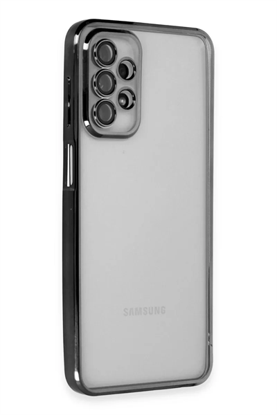 Samsung Galaxy A23 4G Kılıf Lensli Silikon - Siyah