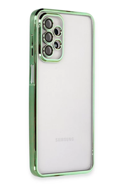 Samsung Galaxy A23 4G Kılıf Lensli Silikon - Yeşil