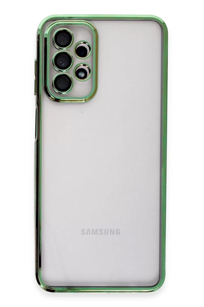 Samsung Galaxy A23 4G Kılıf Lensli Silikon - Yeşil