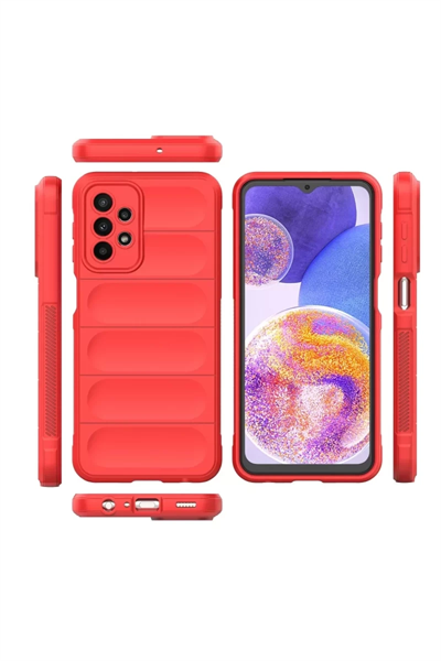 Samsung Galaxy A23 4G Kılıf Optimum Silikon - Kırmızı