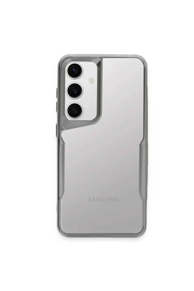 Samsung Galaxy A24 4G Kılıf Boyi Silikon Kapak - Gümüş