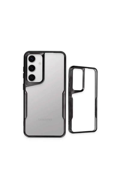 Samsung Galaxy A24 4G Kılıf Boyi Silikon Kapak - Gümüş
