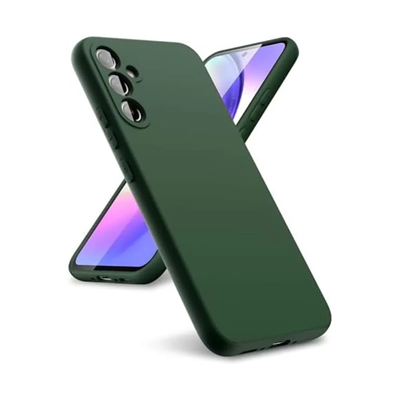 Samsung Galaxy A24 4G Kılıf First Silikon - Koyu Yeşil