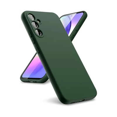 Samsung Galaxy A24 4G Kılıf First Silikon - Koyu Yeşil