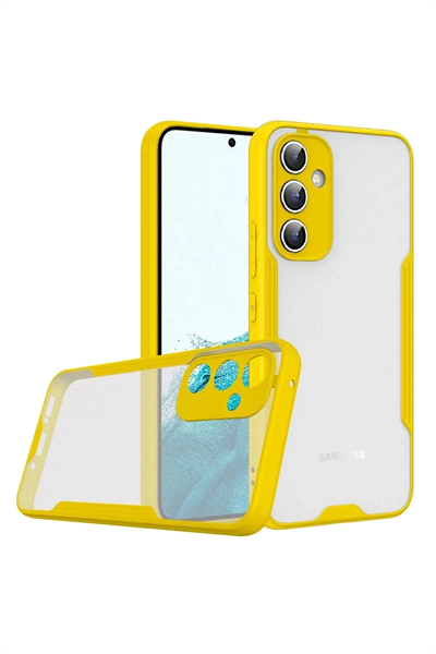 Samsung Galaxy A24 4G Kılıf Platin Silikon - Sarı