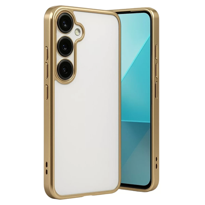 Samsung Galaxy A24 4G Prime Kılıf Lensli Silikon - Gold
