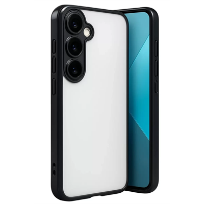 Samsung Galaxy A24 4G Prime Kılıf Lensli Silikon - Siyah