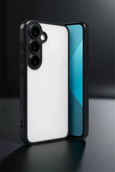 Samsung Galaxy A24 4G Prime Kılıf Lensli Silikon - Açık Mavi