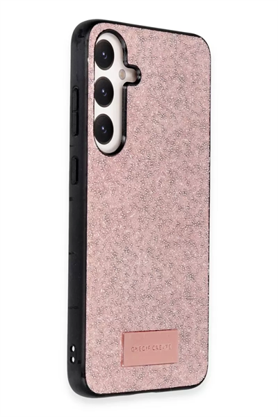 Samsung Galaxy A25 5G Bright Simli Kapak - Pembe