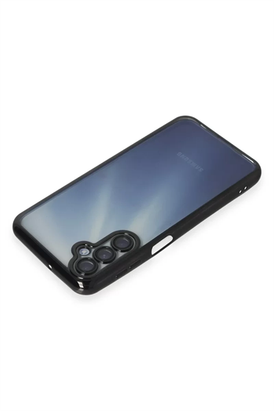 Samsung Galaxy A25 5G Kılıf Lensli Silikon - Siyah