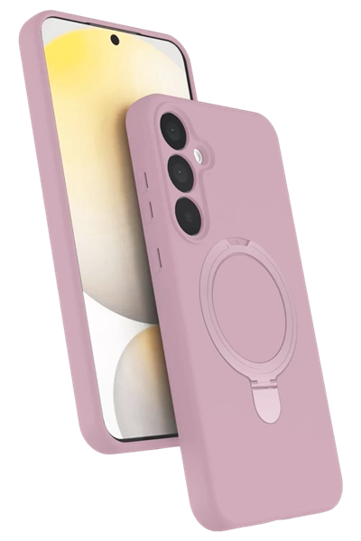 Samsung Galaxy A25 5G Regal Magsafe Standlı Kapak - Açık Pembe