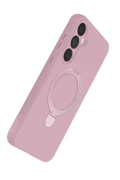 Samsung Galaxy A25 5G Regal Magsafe Standlı Kapak - Açık Pembe