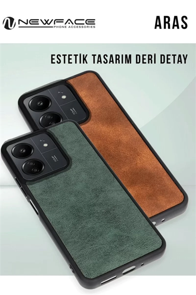 Samsung Galaxy A26 Kılıf Aras Deri Kapak - Taba