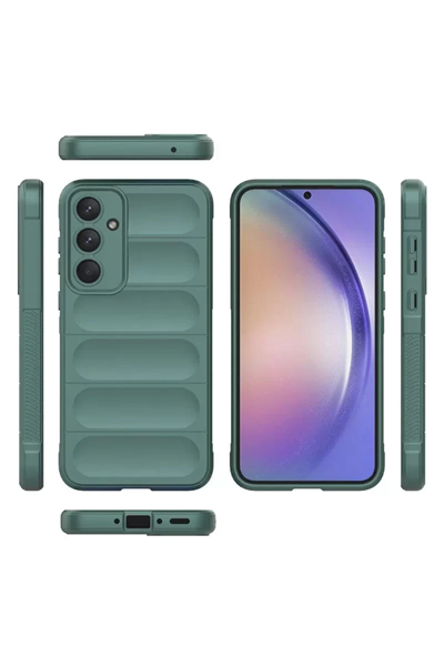 Samsung Galaxy A26 Kılıf Optimum Silikon - Koyu Yeşil