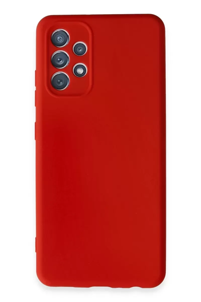 Samsung Galaxy A32 Kılıf First Silikon - Kırmızı
