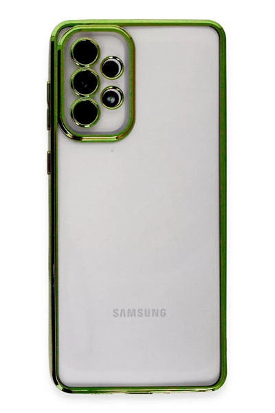 Samsung Galaxy A33 5G Kılıf Lensli Silikon - Yeşil