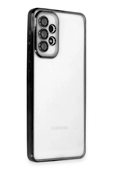 Samsung Galaxy A33 5G Kılıf Lensli Silikon - Siyah