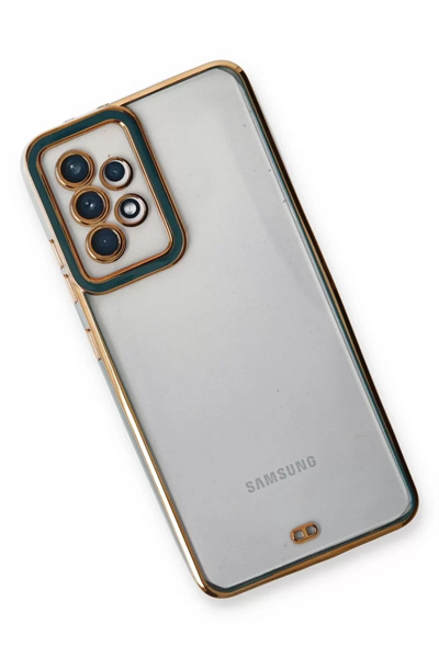 Samsung Galaxy A33 5G Kılıf Liva Lens Silikon - Yeşil