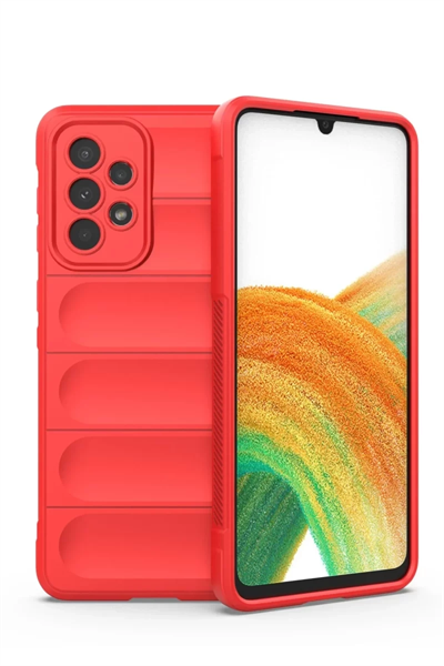 Samsung Galaxy A33 5G Kılıf Optimum Silikon - Kırmızı