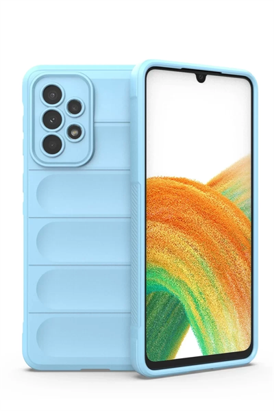 Samsung Galaxy A33 5G Kılıf Optimum Silikon - Sky Blue