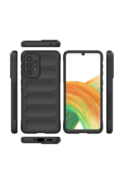 Samsung Galaxy A33 5G Kılıf Optimum Silikon - Siyah