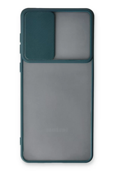 Samsung Galaxy A33 5G Kılıf Palm Buzlu Kamera Sürgülü Silikon - Yeşil
