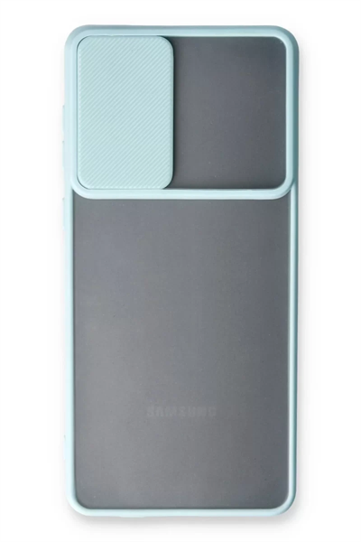 Samsung Galaxy A33 5G Kılıf Palm Buzlu Kamera Sürgülü Silikon - Turkuaz