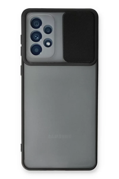 Samsung Galaxy A33 5G Kılıf Palm Buzlu Kamera Sürgülü Silikon - Siyah