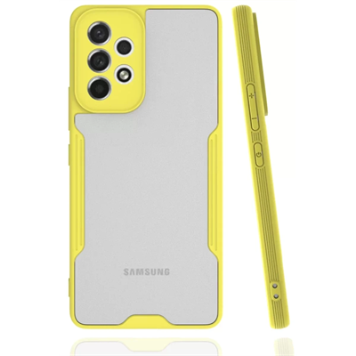 Samsung Galaxy A33 5G Kılıf Platin Silikon - Sarı