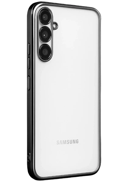 Samsung Galaxy A34 5G Kılıf Lensli Silikon - Siyah