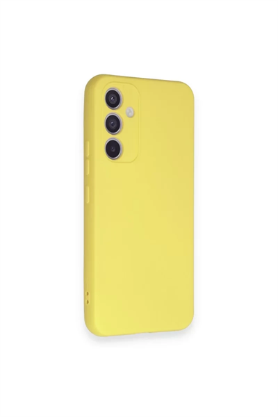 Samsung Galaxy A34 5G Kılıf Nano içi Kadife Silikon - Sarı