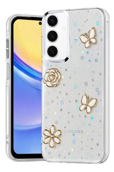 Samsung Galaxy A35 5G Fiyonk Desenli Kapak - Desen 10